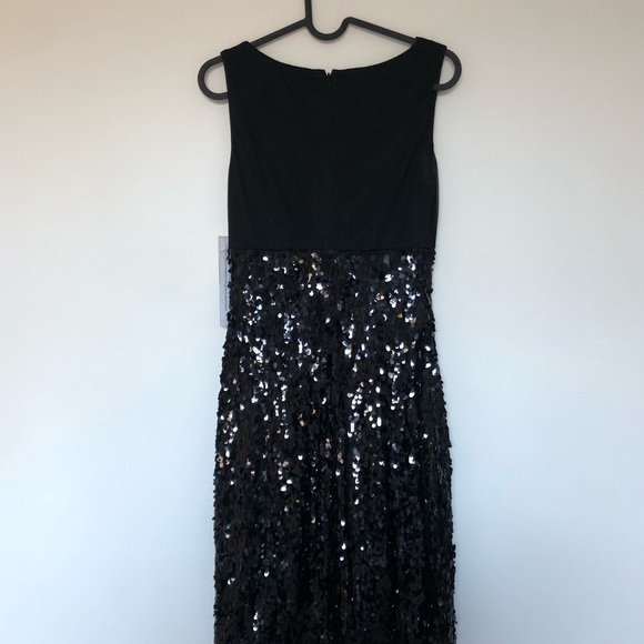 NWT Designer Aidan Mattox Cowl Neck Sequin Cocktail Dress. - Picture 8 of 13